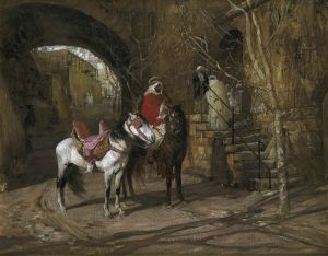 Horseman In A Courtyard