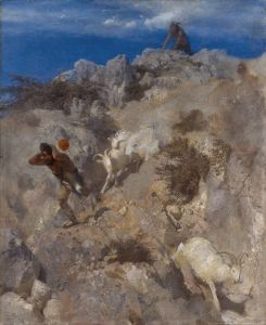 Pan Frightening A Shepherd