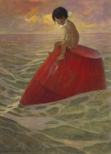 Tom sat upon the buoy long days