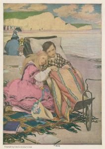 Paul Dombey and Florence on the beach at Brighton.