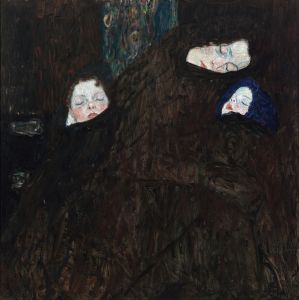 Mother with two children