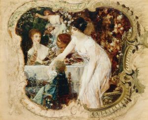 Table delights, Study for the city theatre in Karlsbad