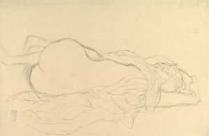 Reclining Nude with Drapery, Back View