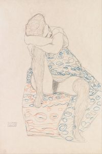 Seated Figure with Gathered up Skirt