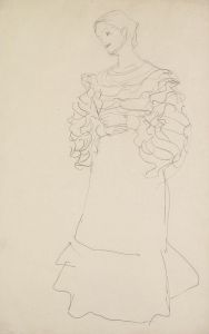 Bildnis Magda Mautner-Markhof Studie