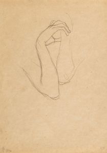 Hand and arm studies for ‘Die Künste’ in ‘Beethovenfries’