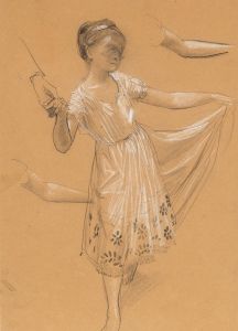 Study for the dancing little girl from the ceiling painting ‘Der Tanz’