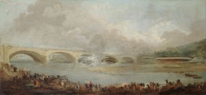 Le décintrement du pont de Neuilly, le 22 septembre 1772