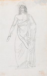Statue of Zeus Holding a Thunderbolt