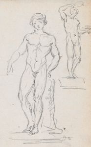 Two Statues of Male Nudes