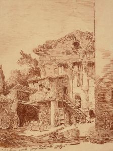 A courtyard near the Campo Vaccino in Rome