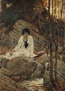 Seated Woman With a Hat