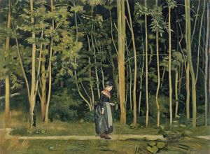Walk Along The Border Of A Wood