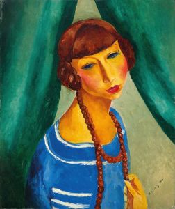 Portrait de Marguerite Gros, sœur de Mme Renée Kisling