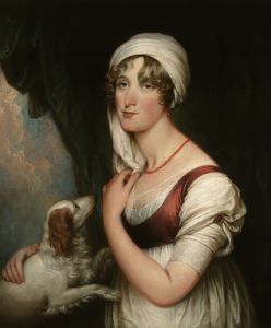 Sarah Trumbull with a Spaniel