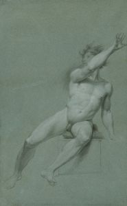 Sketch of a male nude- life study