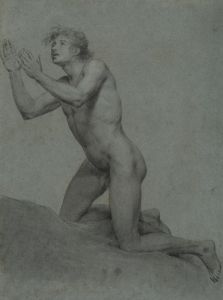Sketch of a male nude- life study