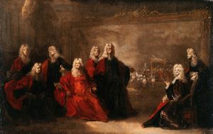 Allégorie des fiançailles de Louis XV avec l’infante Marie-Anne-Victoire d’Espagne