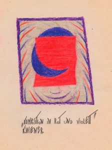 Komposition in Rot und Violett