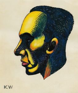 Kopfstudie, aus; ‘Profile’, 10 Blätter, Graz I