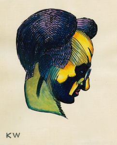 Kopfstudie, aus; ‘Profile’, 10 Blätter, Graz III