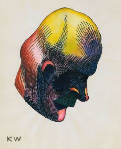 Kopfstudie, aus; ‘Profile’, 10 Blätter, Graz IX