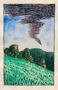 Kopfstudie, aus; ‘Profile’, 10 Blätter, Graz XI