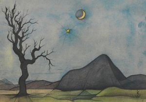 Mond und Venus
