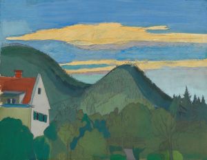 Haus in Waldlandschaft