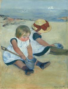 Children Playing on the Beach