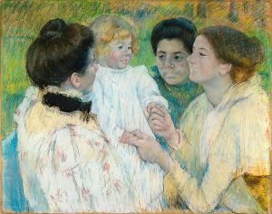 Women Admiring A Child
