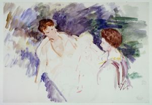 Etude pour ‘Le Bain’ ; Deux femmes et un enfant dans une barque