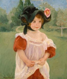 Spring; Margot Standing in a Garden