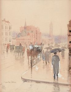 Rainy Day, Columbus Avenue, Boston