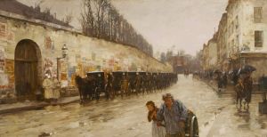 Une Averse—rue Bonaparte