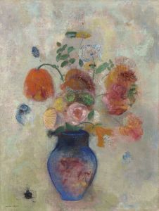 Large Vase with Flowers
