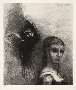 And a Large Bird, Descending from the Sky, Hurls Itself against the Topmost Point of Her Hair