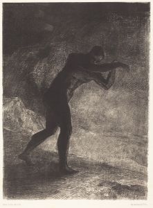 Et l’homme parut, interrogeant le sol d’ou il sort et qui l’attire, il se fraya la voie vers