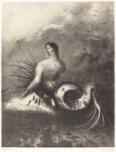 La sirene sortit des flots vetue de dards