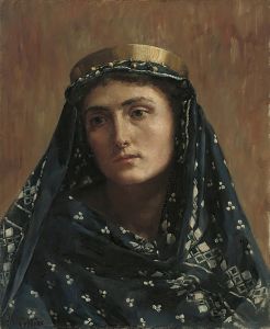 Portrait of a lady in eastern dress