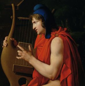 Orpheus at the tomb of Eurydice