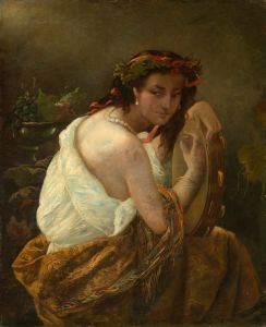 Gypsy with tambourine
