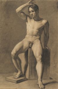Seated Male Nude
