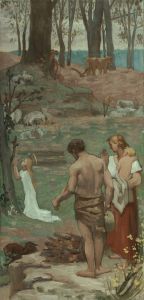 Sainte Geneviève enfant en prière