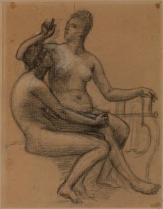 Deux femmes nues assises