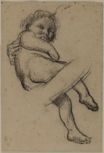 Etude d’enfant pour ‘L’Enfance de sainte Geneviève’