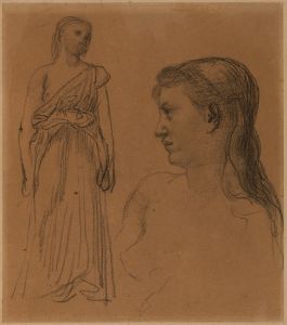 Femme debout et buste de femme