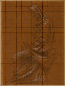 Femme drapée assise