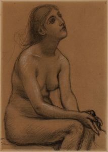 Femme nue assise
