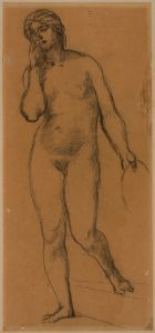 Femme nue debout, de face